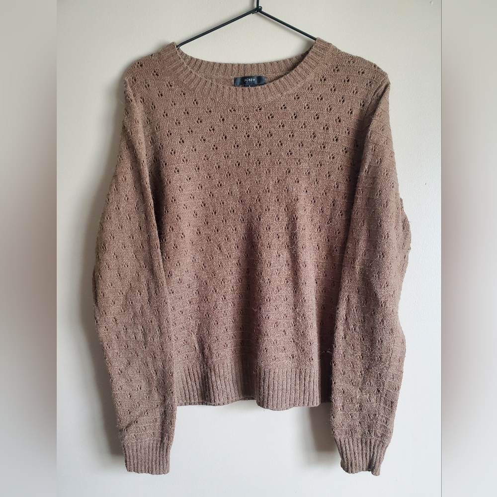 J. Crew Brown/Green Wool Sweater